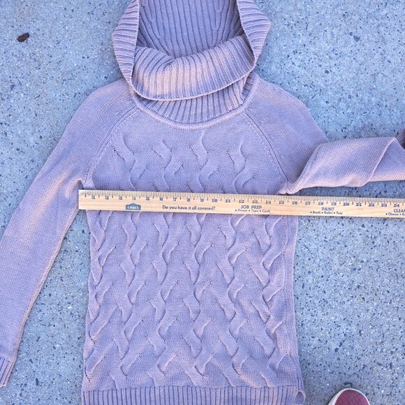 Calvin Klein Sweater Women's Size XS Cowl Neck Gray Pullover Long Sleeve - Picture 8 of 13